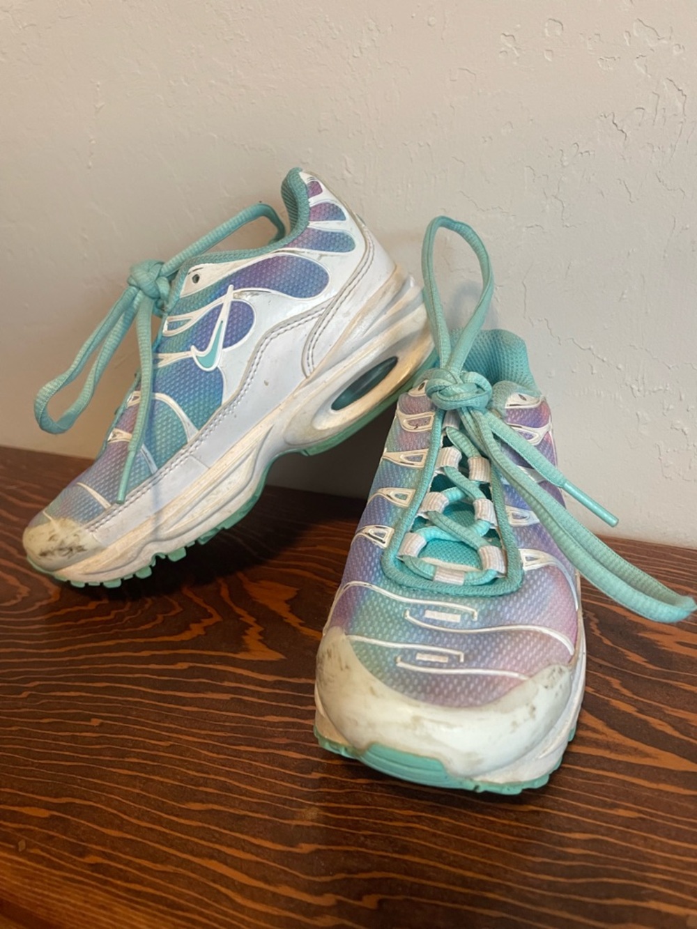 Nike Kids Sneakers Teal Purple White